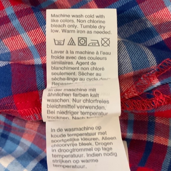 J. Crew Mercantile Plaid Ruffle Shirt, size S. - Picture 7 of 7